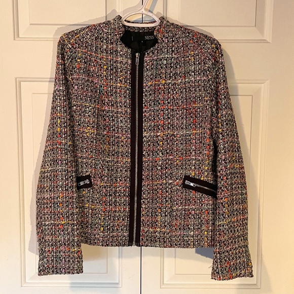 Multi colored tweed blazer - Picture 1 of 2